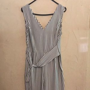 Beautiful Striped Tie Waist Romper